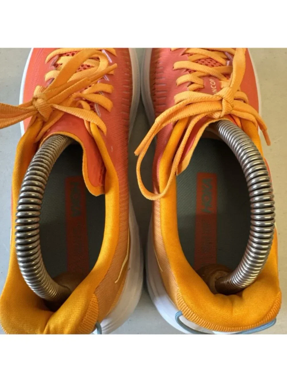 Hoka One One Rincon 3 Womens 8.5 B Camellia Radiant Yellow Orange 1119396-CRYW
